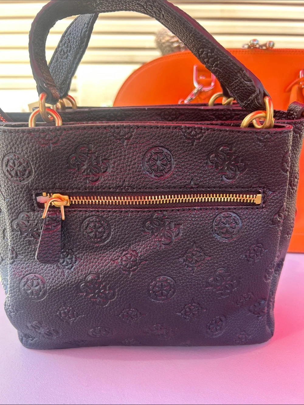 Guess satchel black